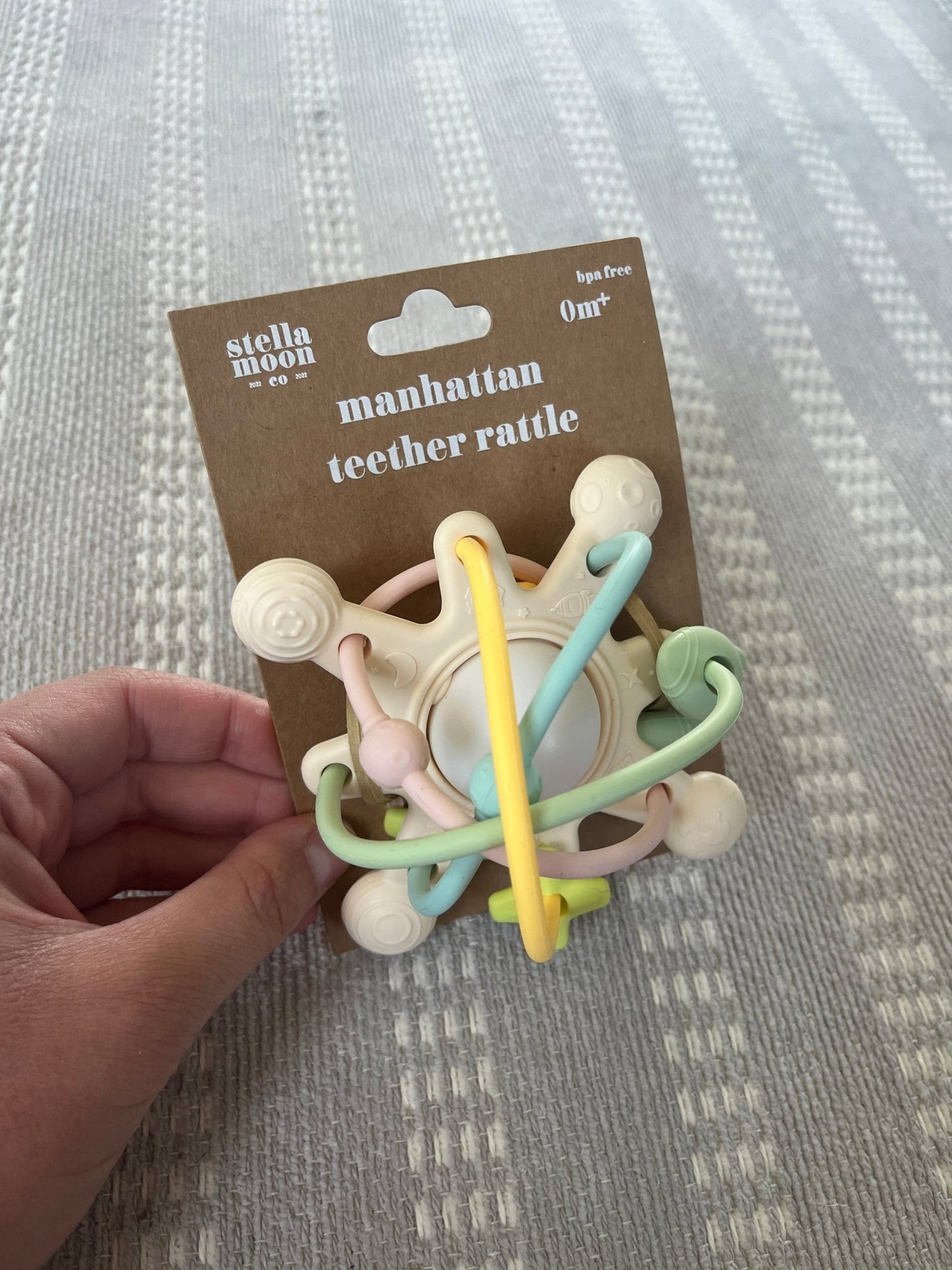 Manhattan teether rattle - Giggles & Baskets