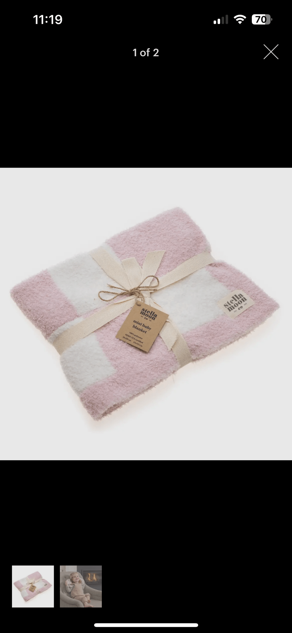 Mini Baby Blanket - Giggles & Baskets