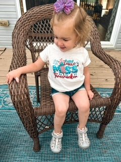 Little Miss firecracker tee - Giggles & Baskets