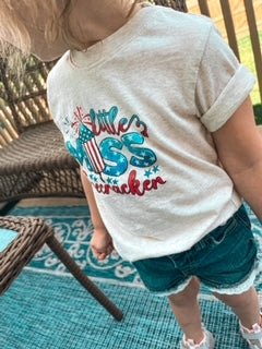 Little Miss firecracker tee - Giggles & Baskets