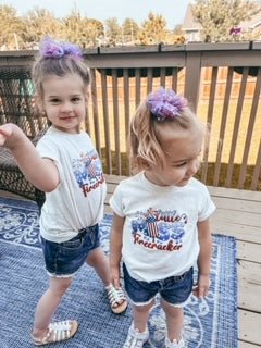 Little Miss firecracker tee - Giggles & Baskets