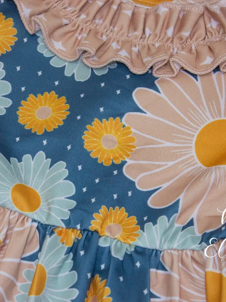 Spring Daisy Dress - Giggles & Baskets